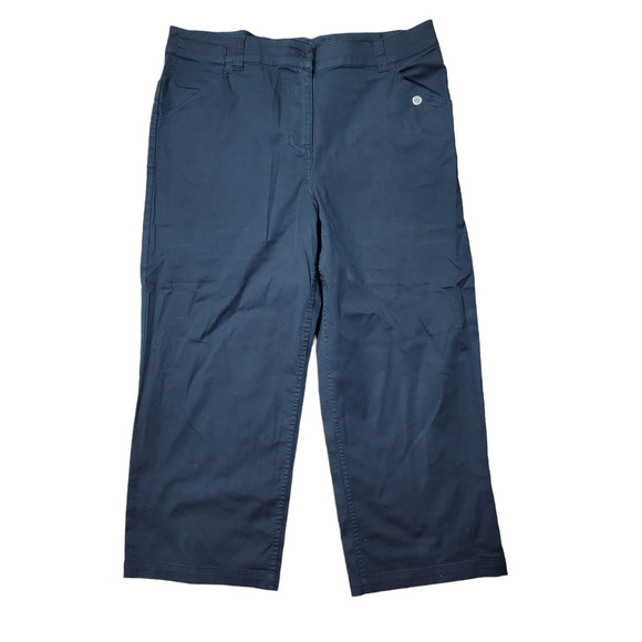 Chico's Pants - Chico's cargo capri pants black sz 2 / L